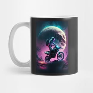 Cyber Future Dirt Bike With Neon Colors Mug